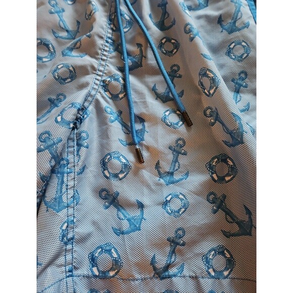 Mr Swim Swim Shorts Nautical Anchor Mens Sz Large - Picture 2 of 11